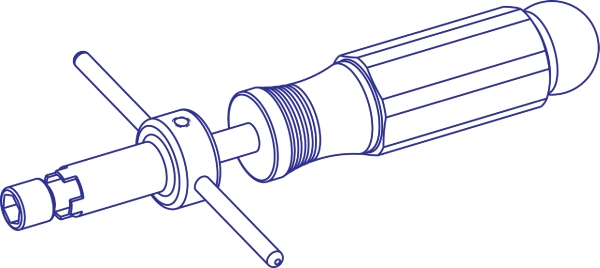 Core rod opening adjustment wrench