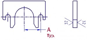 Core rod retainer clip